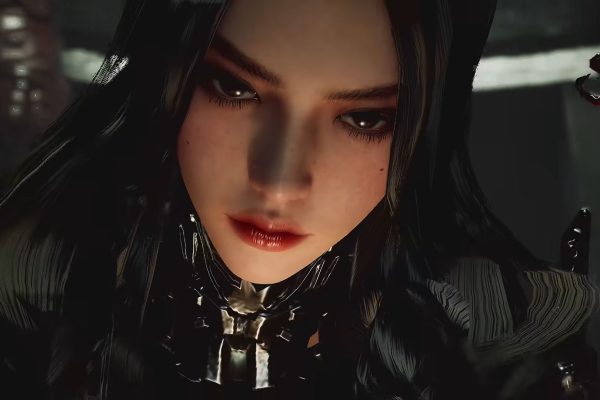 Stellar Blade female warrior with dark hair