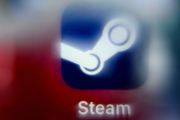 A distorted Steam logo.