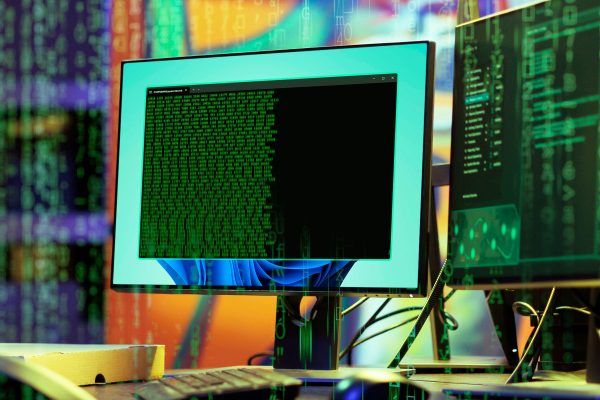 a screen with the windows terminal and some codes