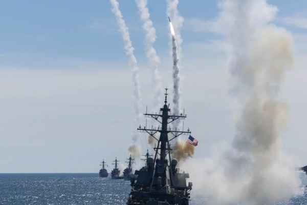 Arleigh Burke-class guided-missile destroyers fire standard missile 2 (SM-2)