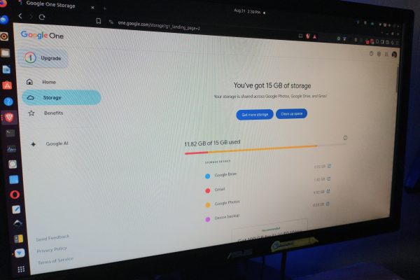 google storage space report 001