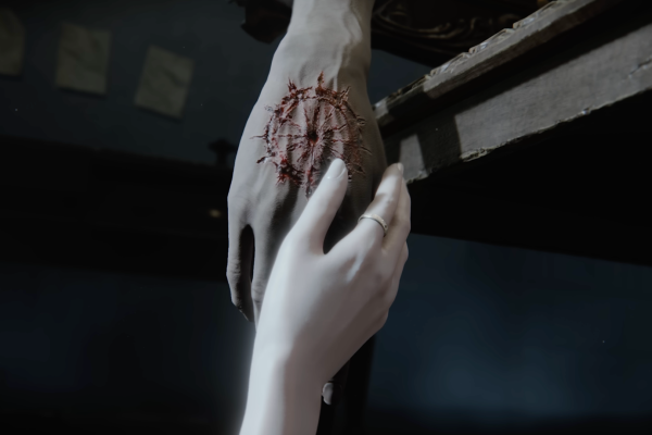 Characters limply hold hands in The Duskbloods