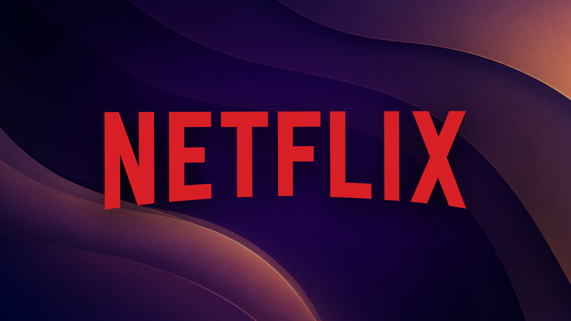 netflix logo over a dark purple abstract background