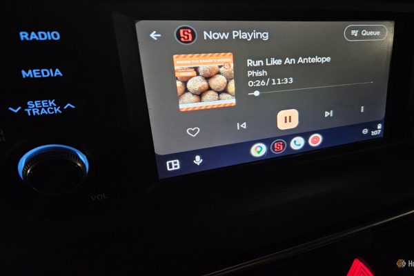 playing music in the android auto head unit via android auto wireless