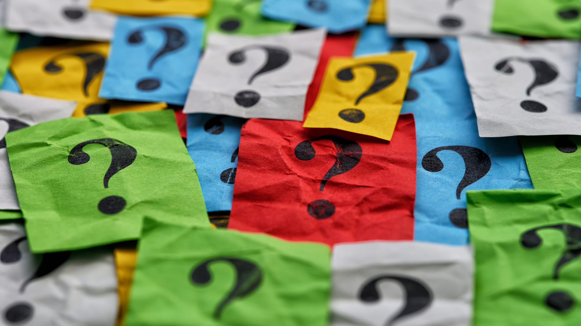 question marks