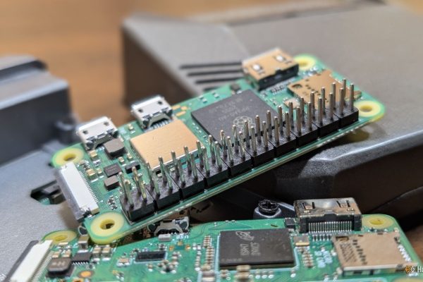 raspberry pi model b board components close up view