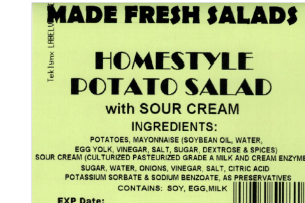 recalled Made Fresh Salads